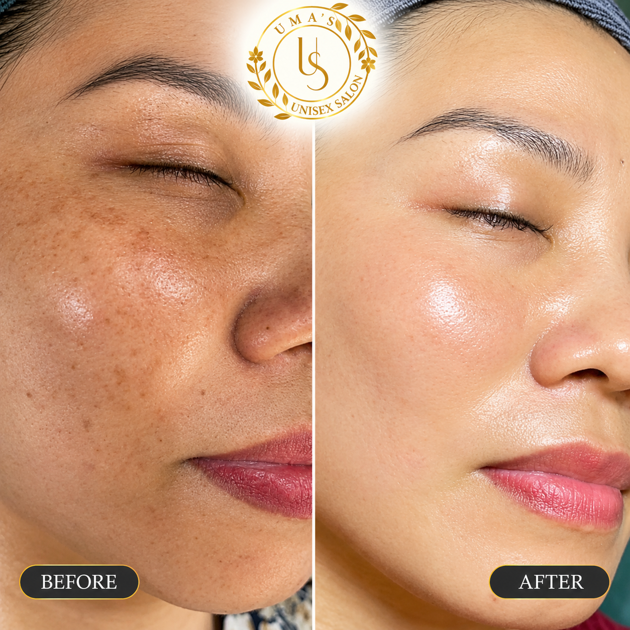 Uma’s Salon Skincare Transformation